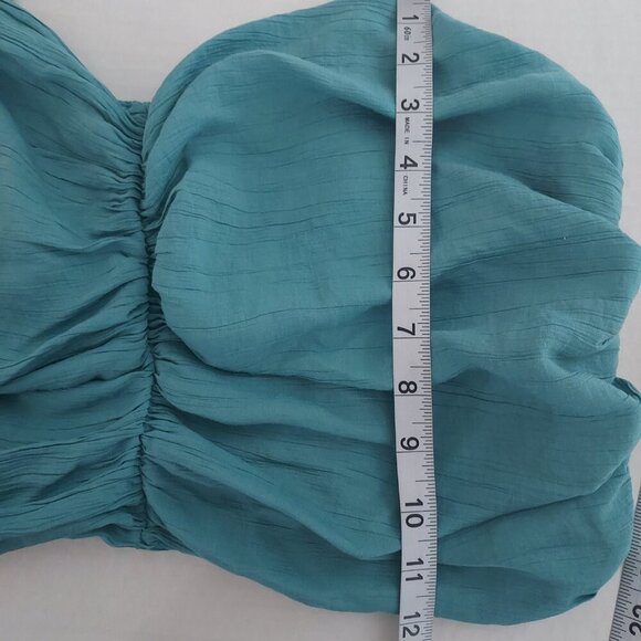Abercrombie & Fitch Teal Green Sleeveless Cropped Top Size Xl - Picture 3 of 6